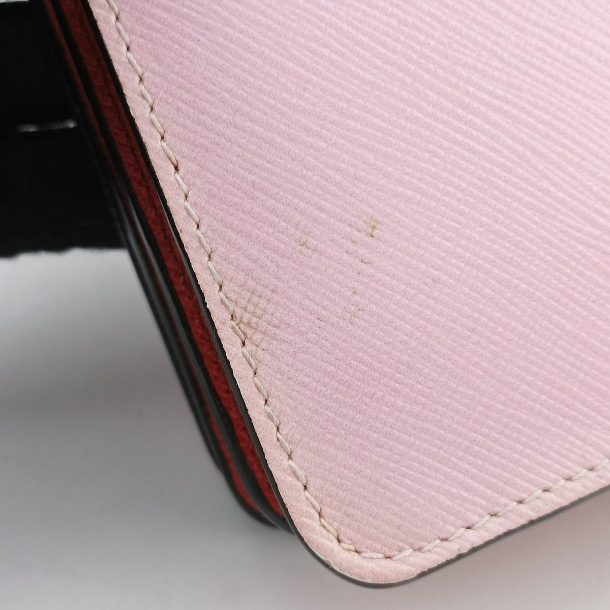 Lip print pink×Multicolour Saffiano Leather 231リッププリント ピンク×マルチカラー サフィアーノレザー 231