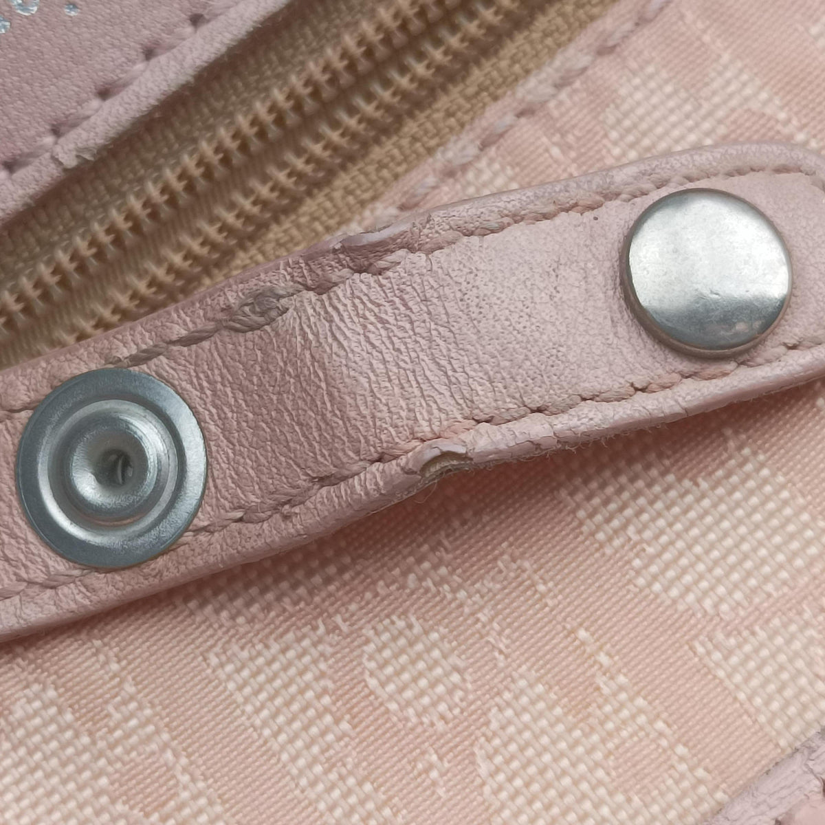 Lovely Pink Canvas × Leather 03-BO-0077ラブリー ピンク キャンバス × レザー 03-BO-0077