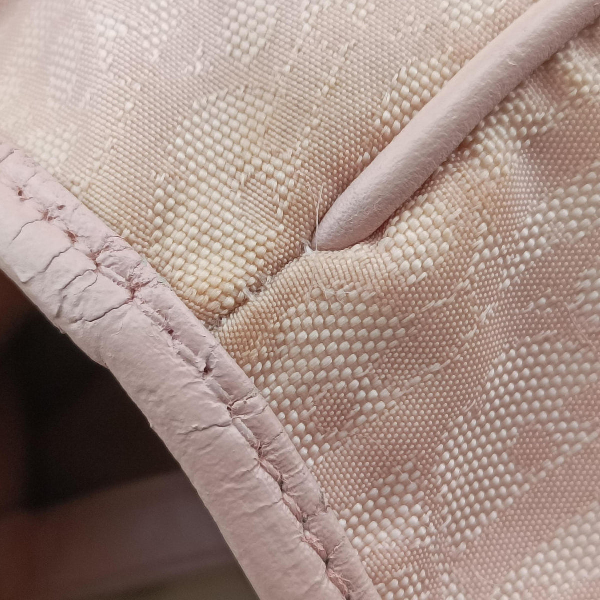 Lovely Pink Canvas × Leather 03-BO-0077ラブリー ピンク キャンバス × レザー 03-BO-0077