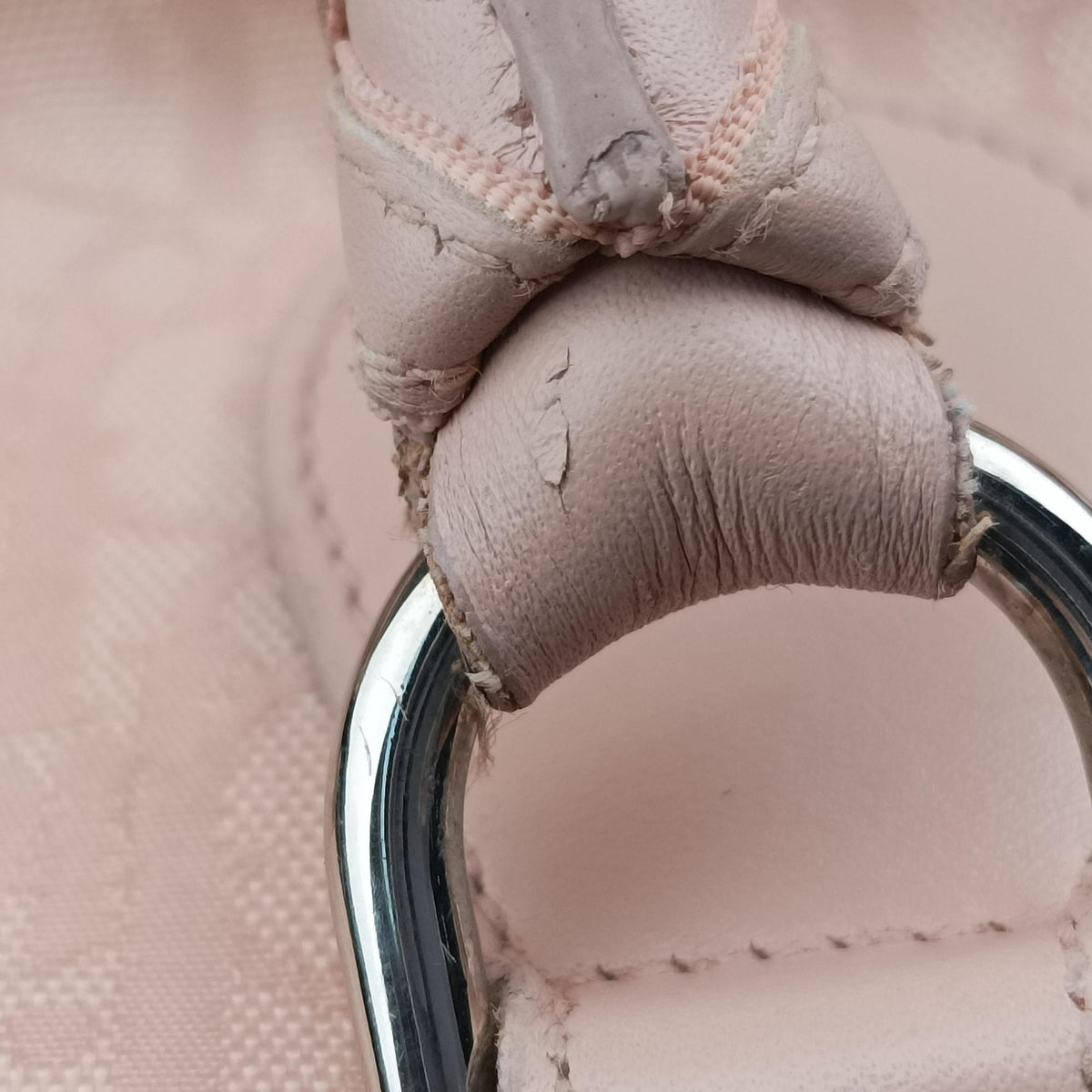 Lovely Pink Canvas × Leather 03-BO-0077ラブリー ピンク キャンバス × レザー 03-BO-0077
