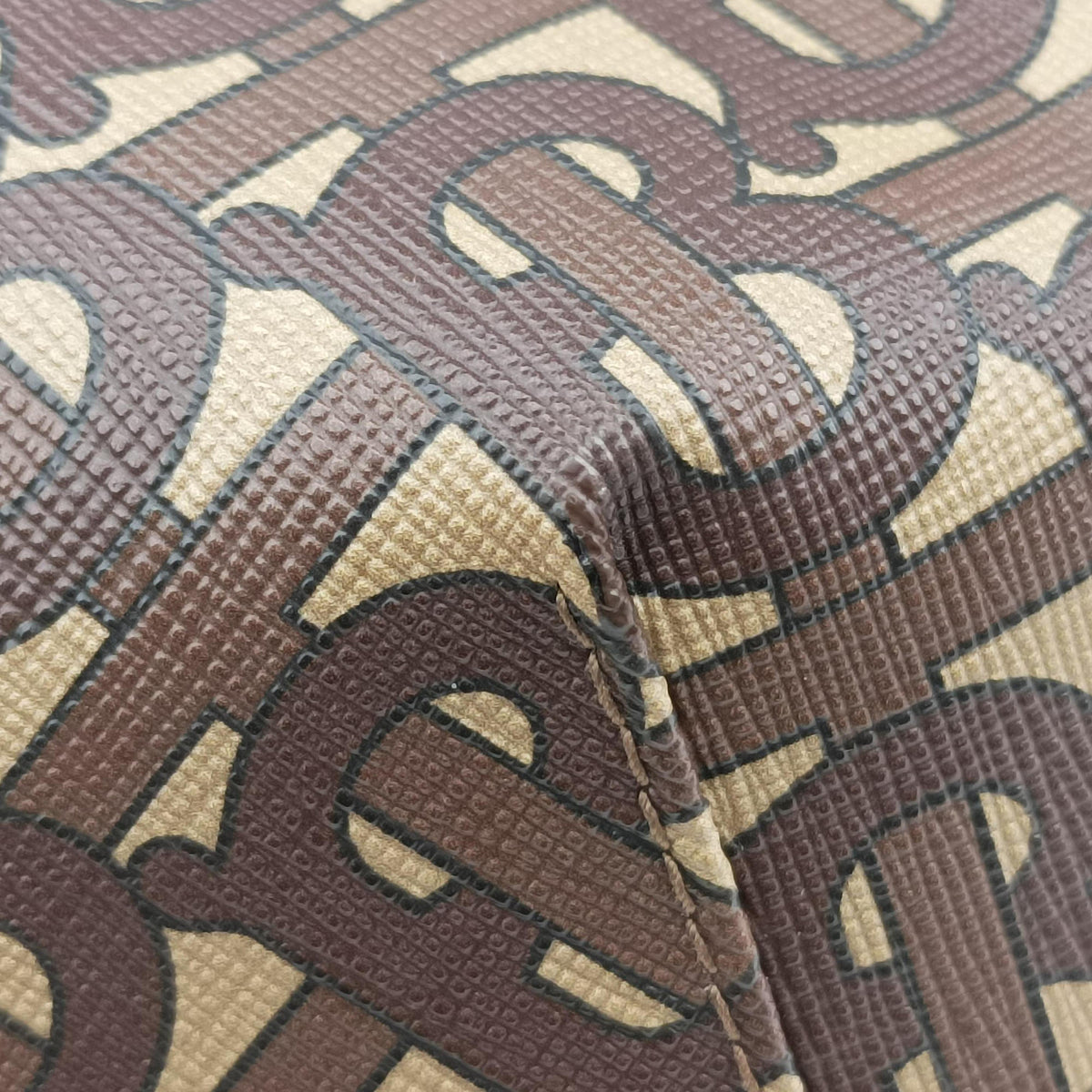 Monogram Stripe Brown×Multicolour PVC coated canvas x leather ITSAMSRL3335CAMモノグラムストライプ ブラウン×マルチカラー PVCコーティングキャンバス×レザー ITSAMSRL3335CAM