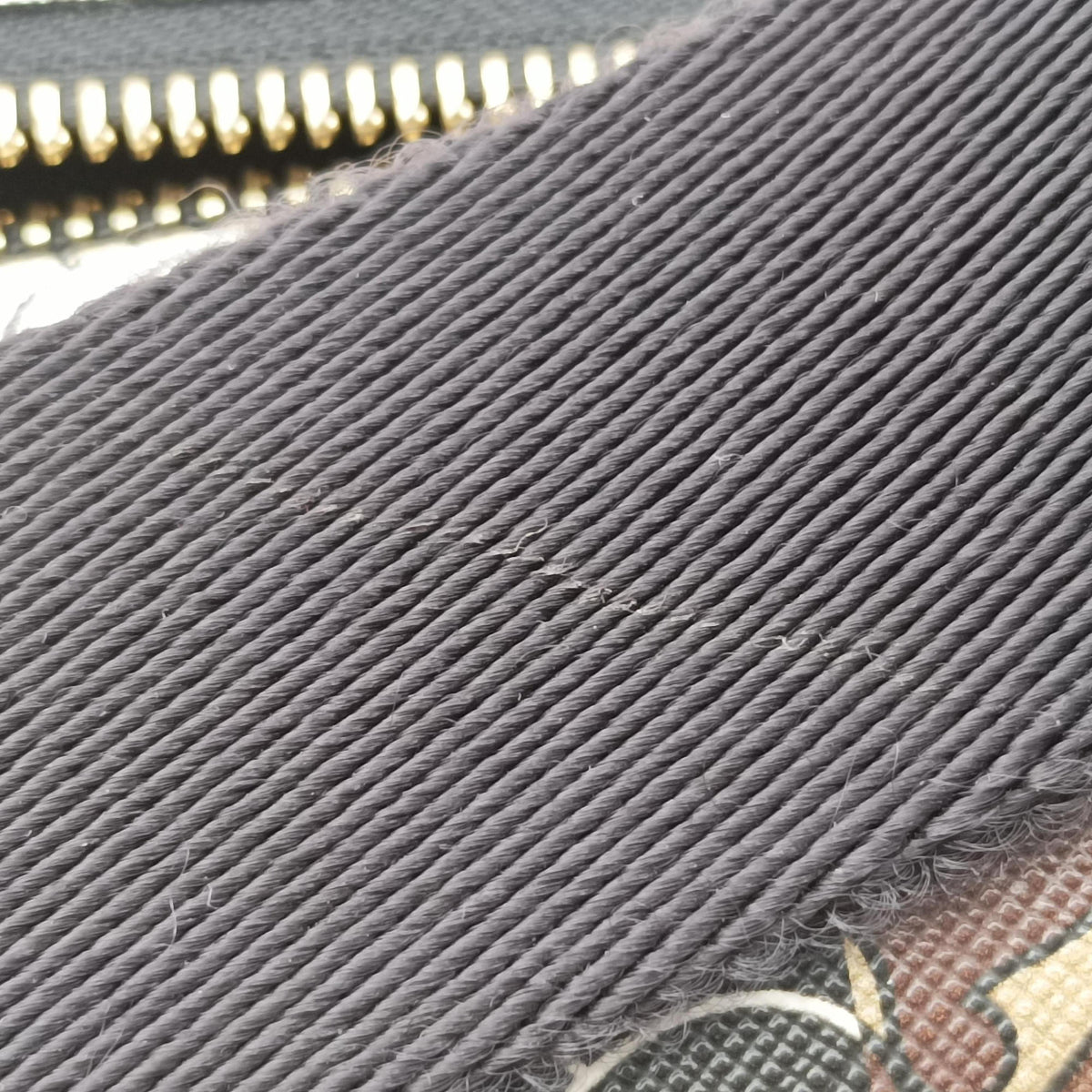 Monogram Stripe Brown×Multicolour PVC coated canvas x leather ITSAMSRL3335CAMモノグラムストライプ ブラウン×マルチカラー PVCコーティングキャンバス×レザー ITSAMSRL3335CAM