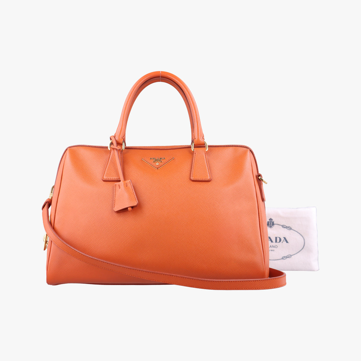 bowling Orange SAFFIANO Leather 64ボウリング オレンジ サフィアーノレザー 64