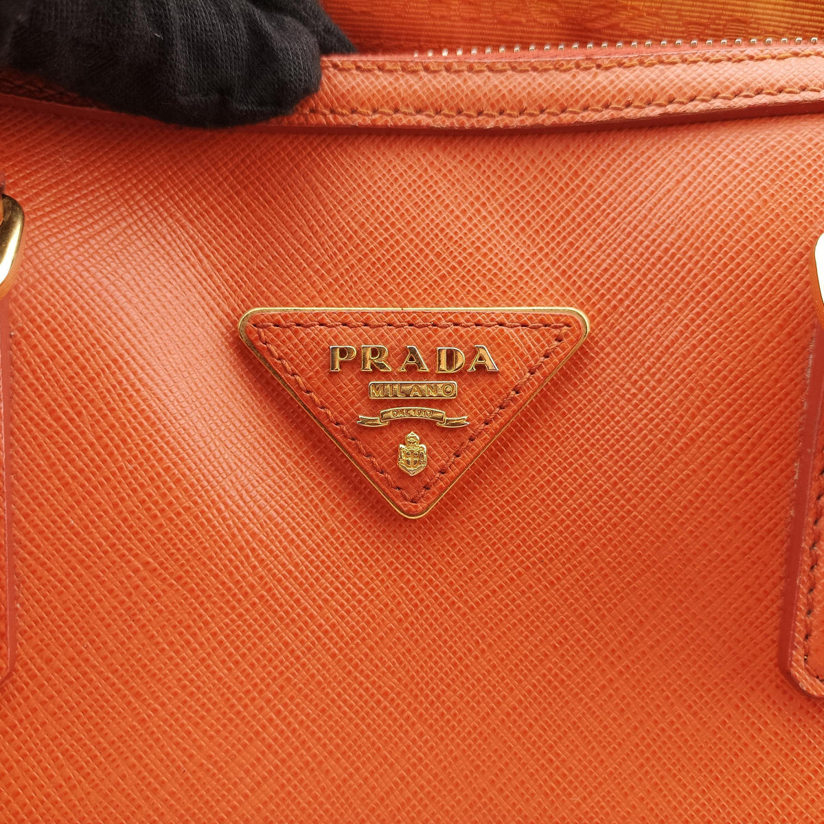 bowling Orange SAFFIANO Leather 64ボウリング オレンジ サフィアーノレザー 64