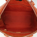 bowling Orange SAFFIANO Leather 64ボウリング オレンジ サフィアーノレザー 64