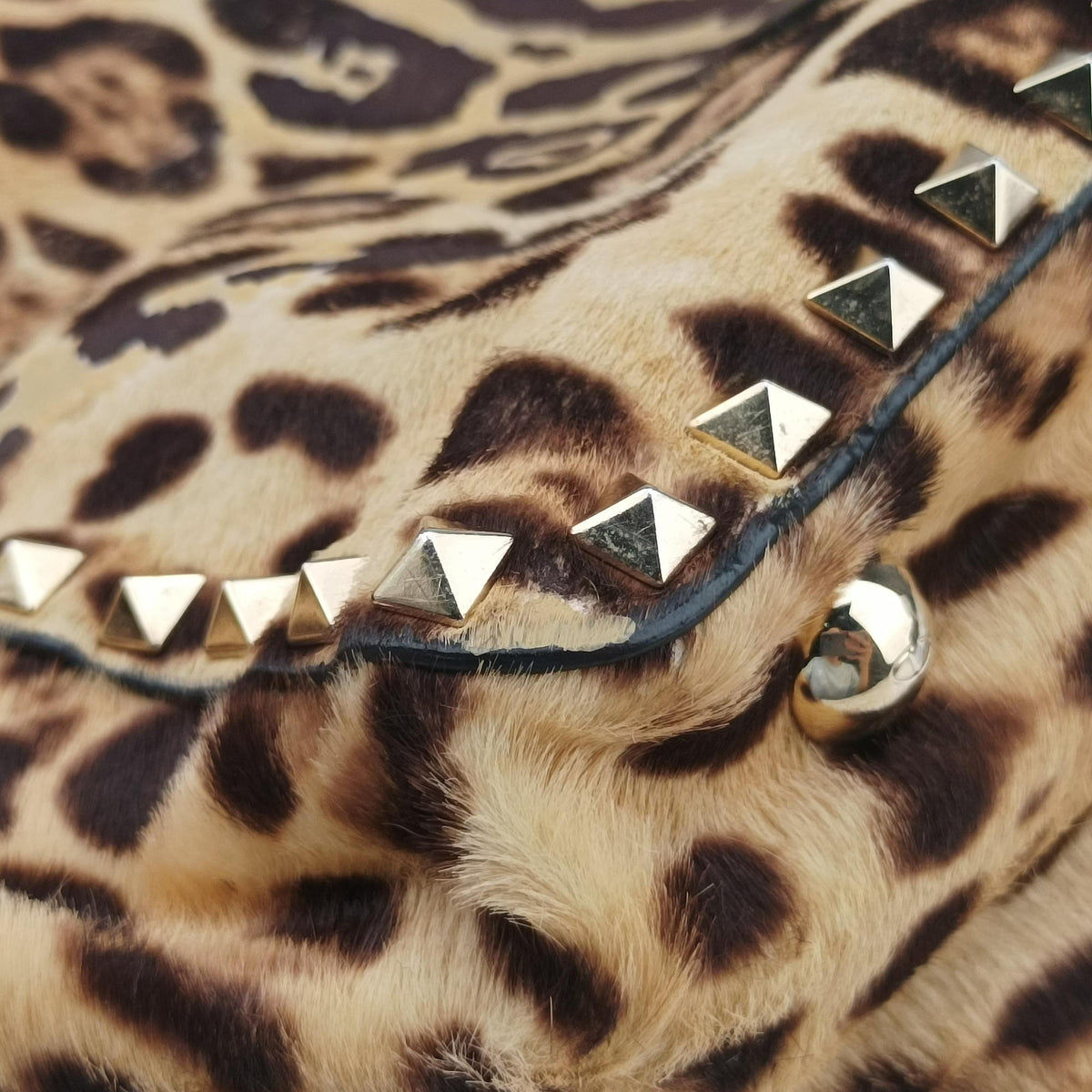 Rockstud Brown ponyhair Lot number unknownロックスタッド ブラウン ハラコ 製番不明