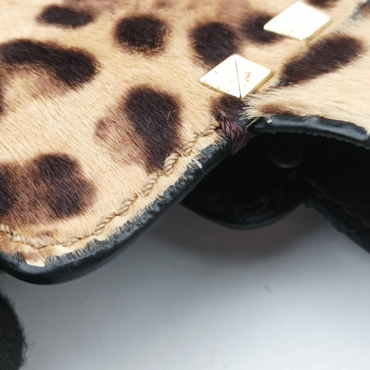 Rockstud Brown ponyhair Lot number unknownロックスタッド ブラウン ハラコ 製番不明