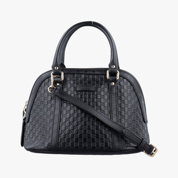 Microguccissima Black Leather 449654 H026847258マイクログッチシマ ブラック レザー 449654 H026847258