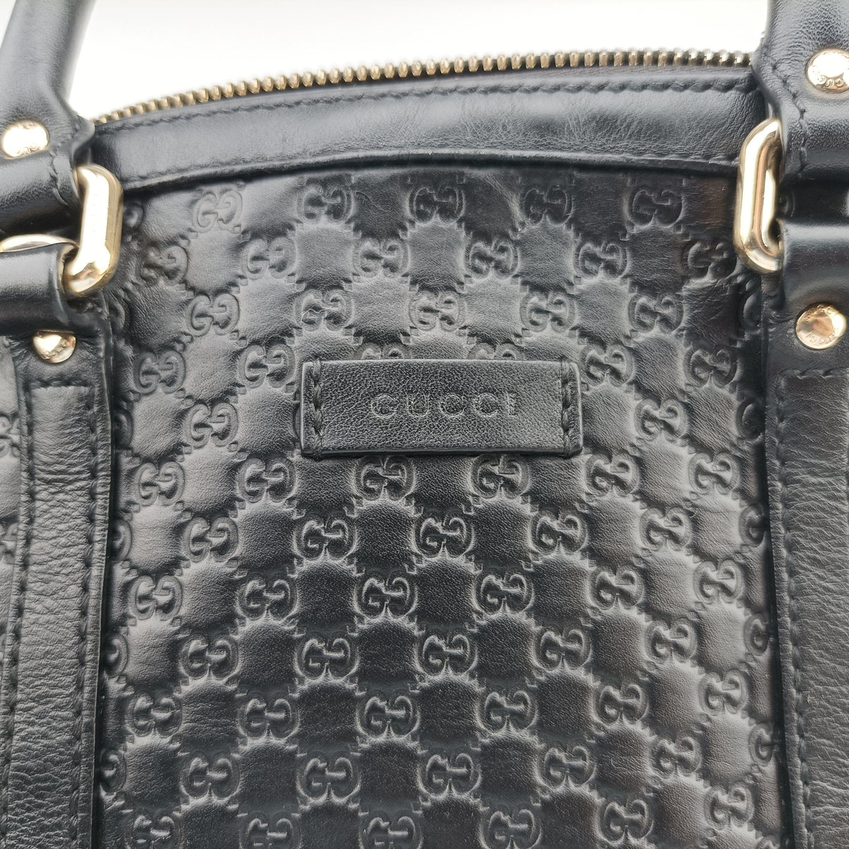 Microguccissima Black Leather 449654 H026847258マイクログッチシマ ブラック レザー 449654 H026847258