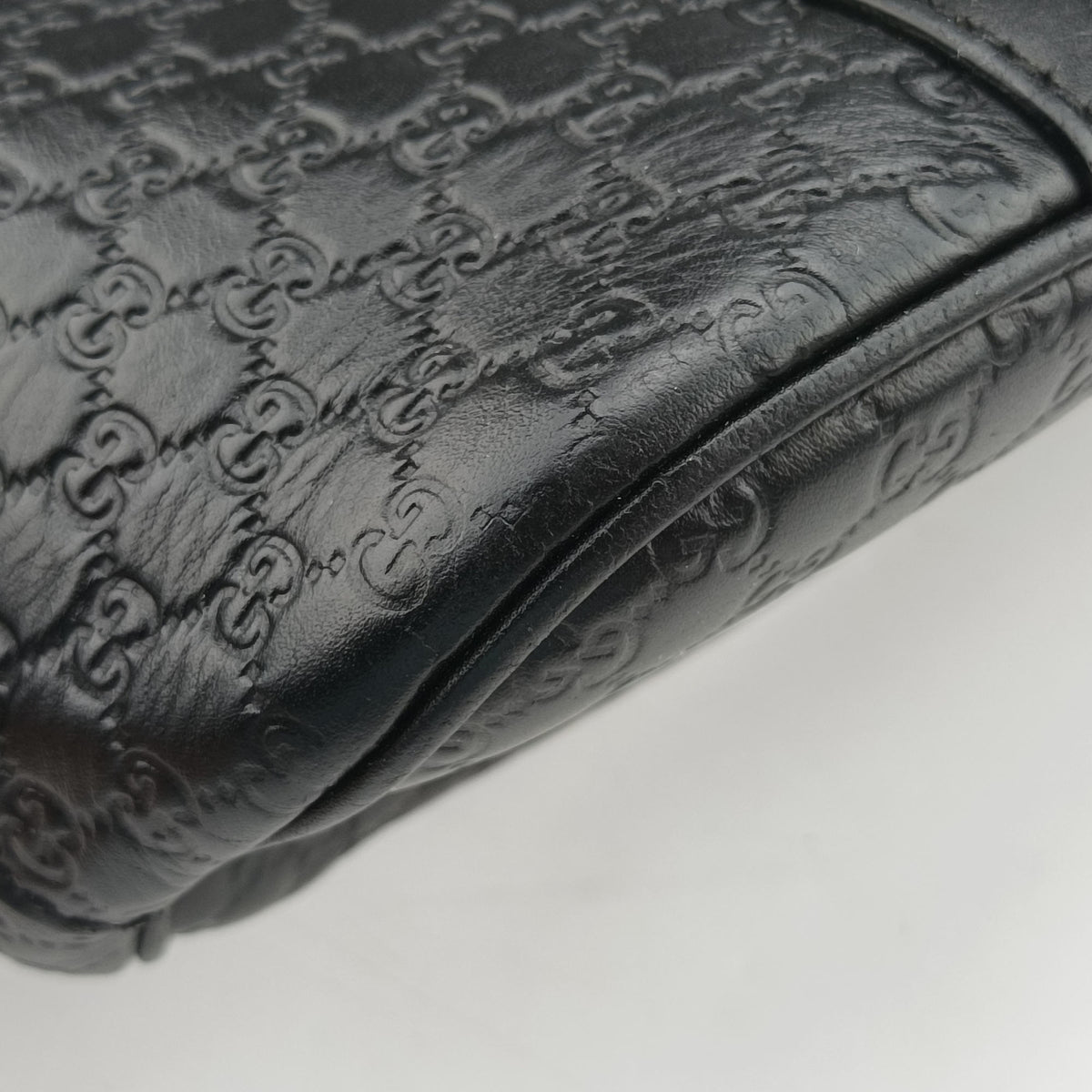 Microguccissima Black Leather 449654 H026847258マイクログッチシマ ブラック レザー 449654 H026847258