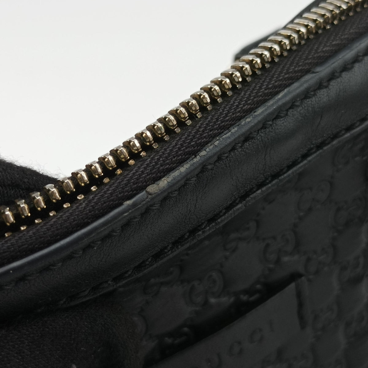 Microguccissima Black Leather 449654 H026847258マイクログッチシマ ブラック レザー 449654 H026847258