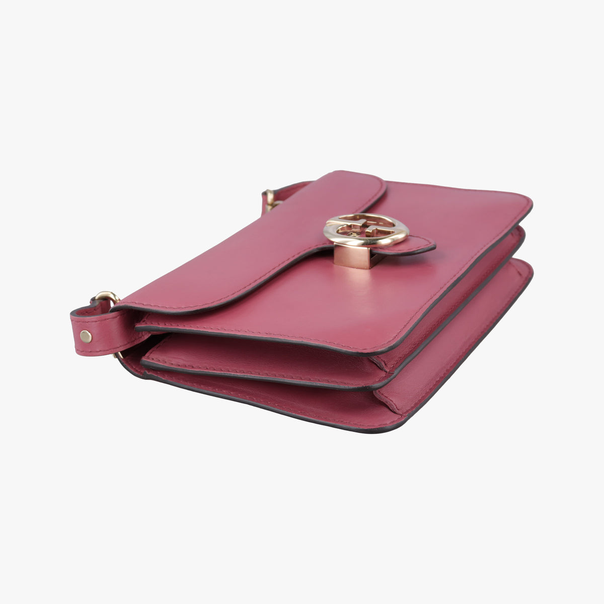 Interlocking 1973 Flap Pink Leather 277522 I010574779インターロッキング 1973 フラップ ピンク レザー 277522 I010574779