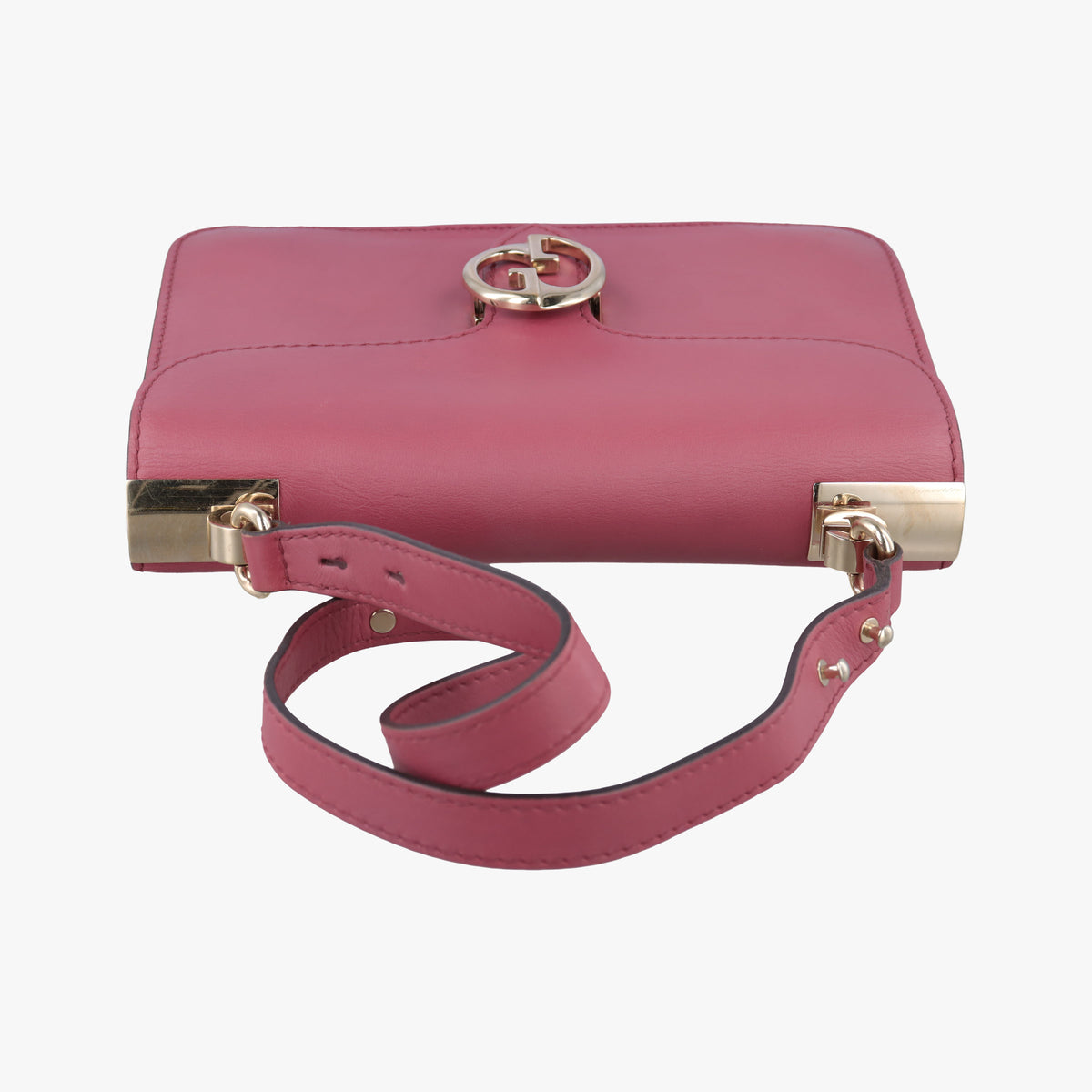 Interlocking 1973 Flap Pink Leather 277522 I010574779インターロッキング 1973 フラップ ピンク レザー 277522 I010574779