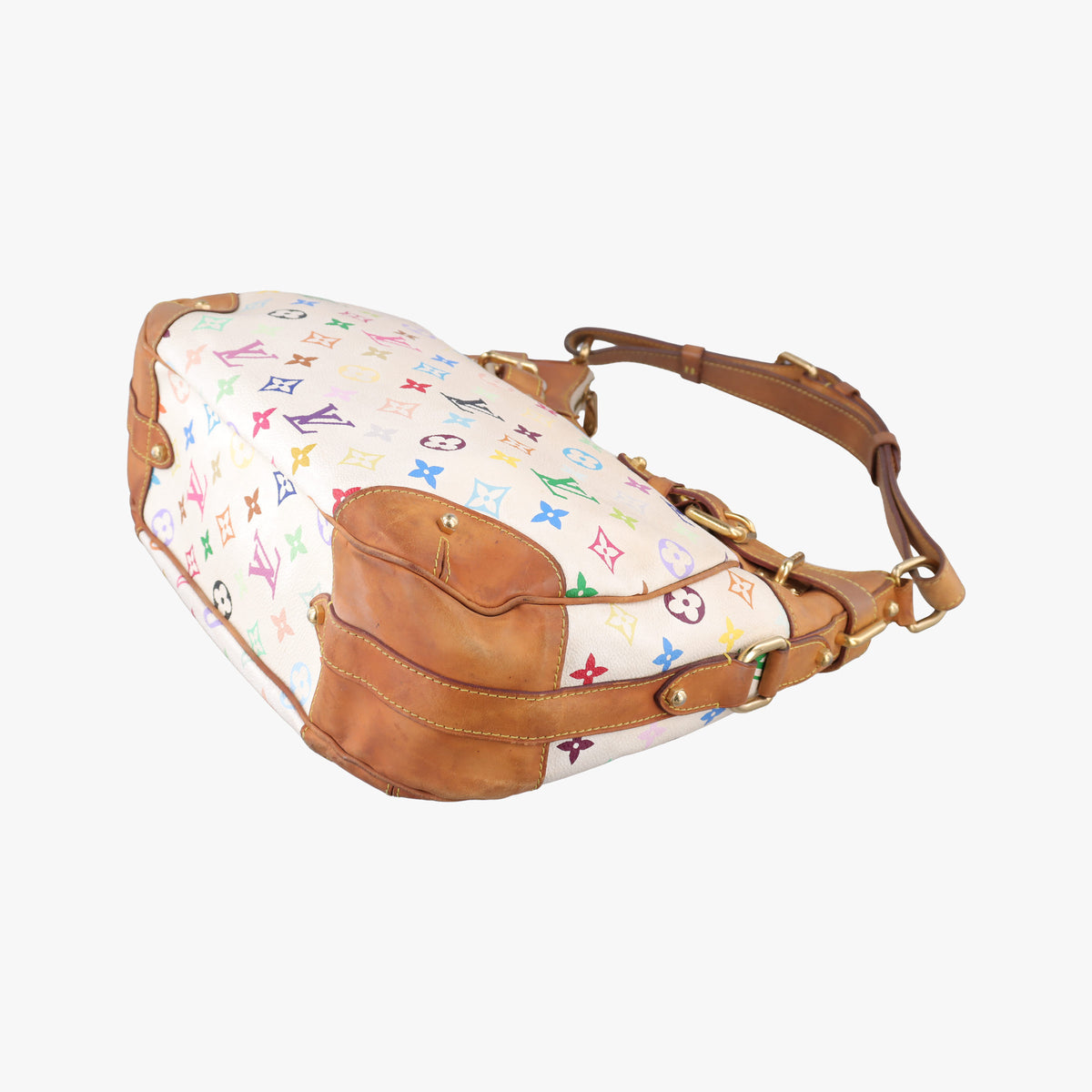 GRETA white Monogram Multicolor M40195 Lot number unknownグレタ ブロン モノグラム マルチカラー M40195 製番不明