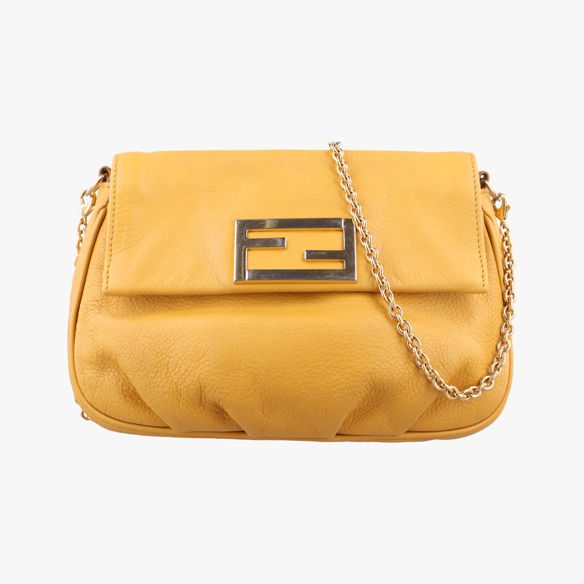 Fendista Pochette Yellow Leather 8M0376 8M0376-ANC-198-2516フェンディスタ ポシェット イエロー レザー 8M0376 8M0376-ANC-198-2516
