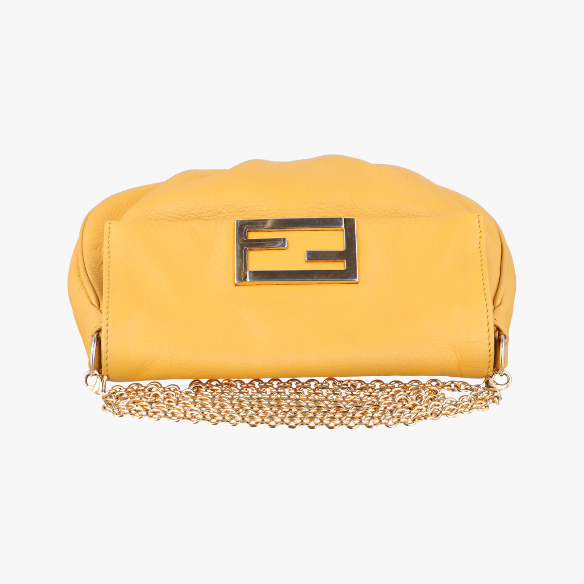 Fendista Pochette Yellow Leather 8M0376 8M0376-ANC-198-2516フェンディスタ ポシェット イエロー レザー 8M0376 8M0376-ANC-198-2516