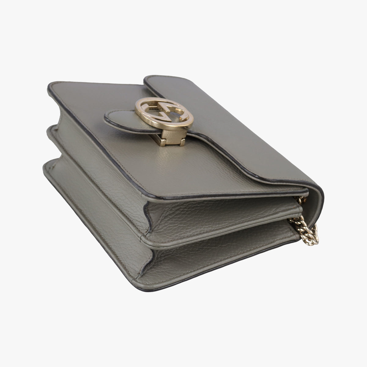 Interlocking G Grey Leather 510304 A029726000インターロッキングG グレー レザー 510304 A029726000
