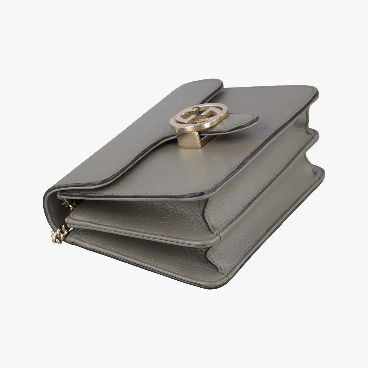 Interlocking G Grey Leather 510304 A029726000インターロッキングG グレー レザー 510304 A029726000