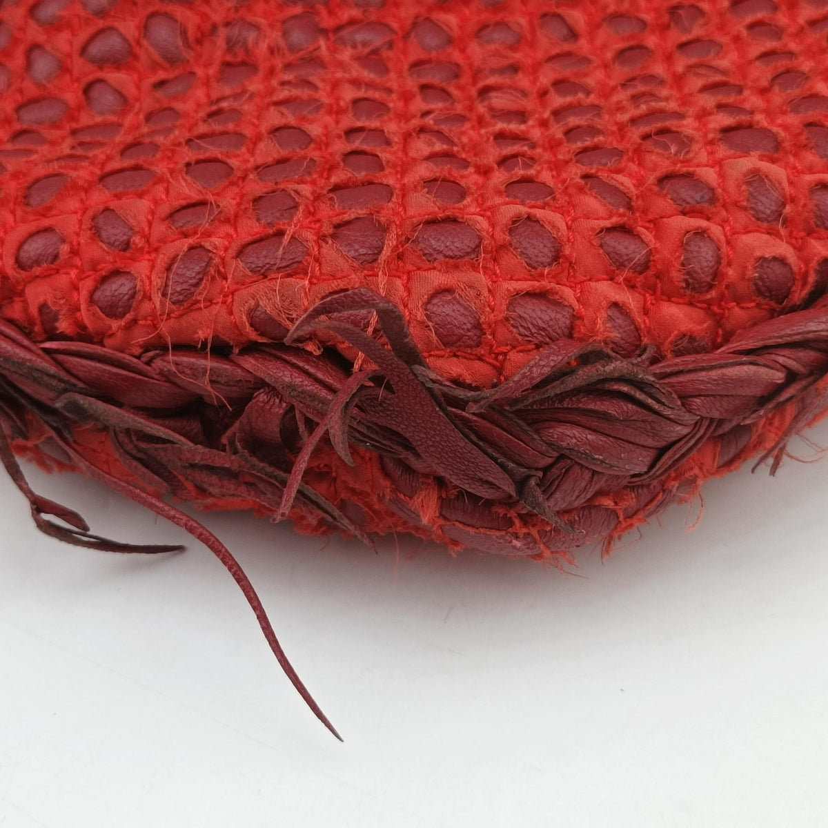 Intrecciato Red lambskin B00580638Kイントレチャート レッド ラムスキン B00580638K