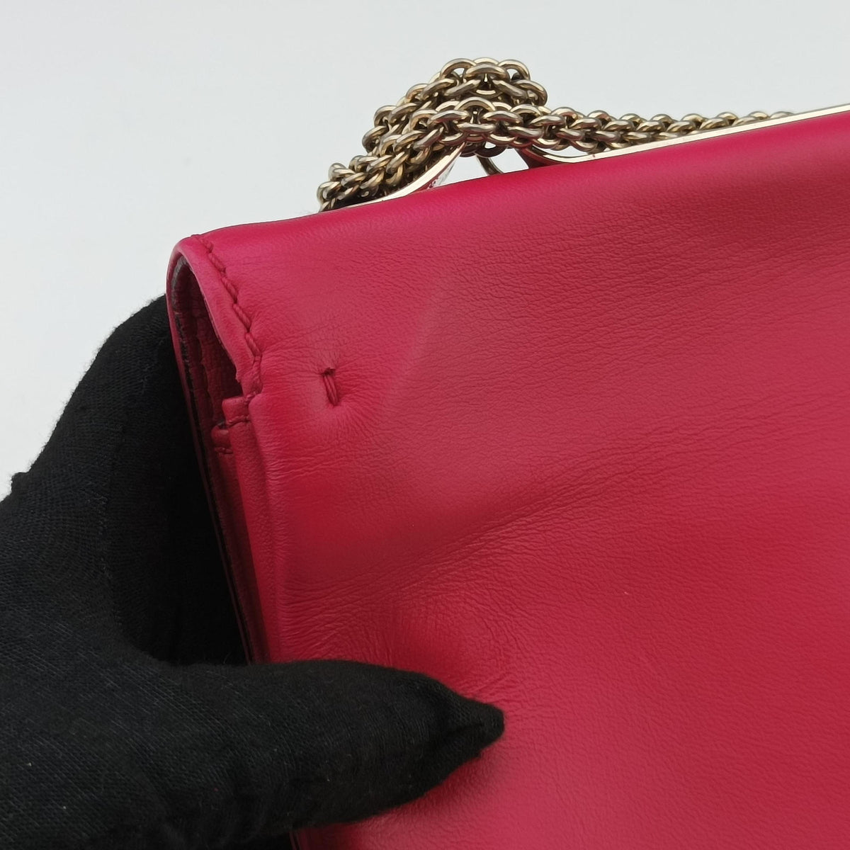 Rockstud Va Va Voom Rose Leather BU 0975 1ロックスタッズ ヴァ ヴァ ヴーム ローズ レッド レザー BU 0975 1