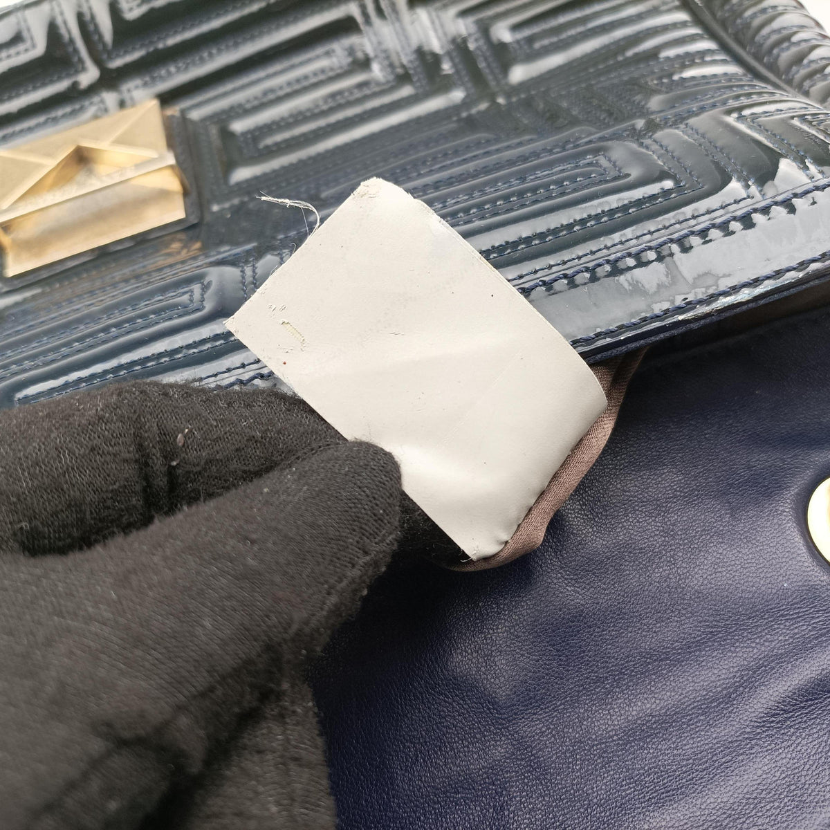 Couture quilted Black Patent Leather クチュール キルティング ブラック パテント