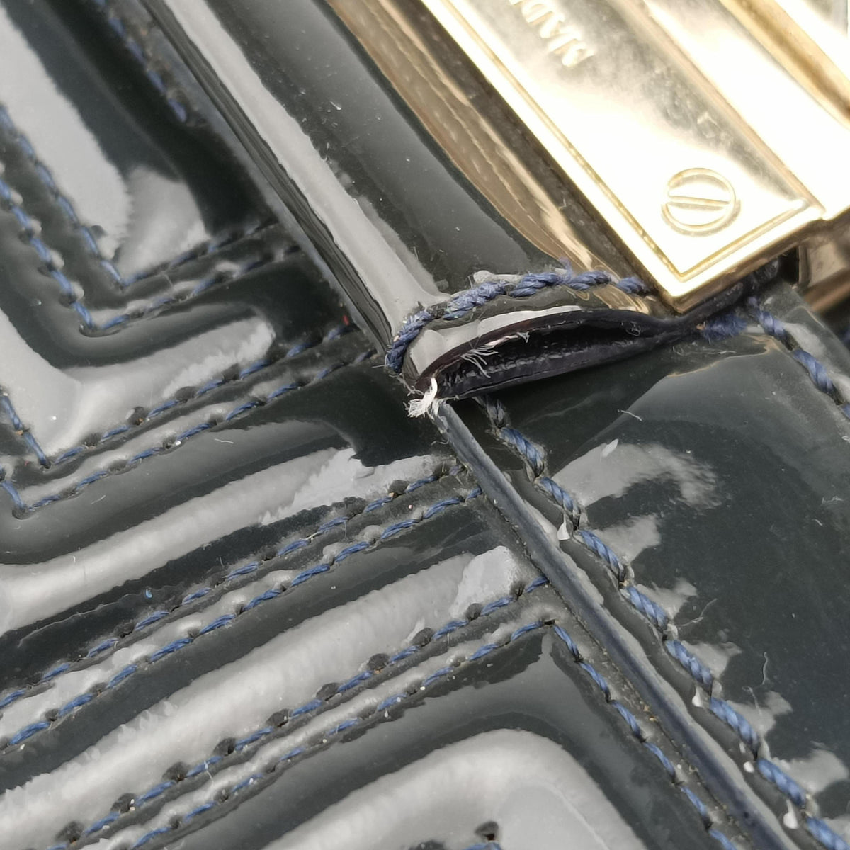 Couture quilted Black Patent Leather クチュール キルティング ブラック パテント