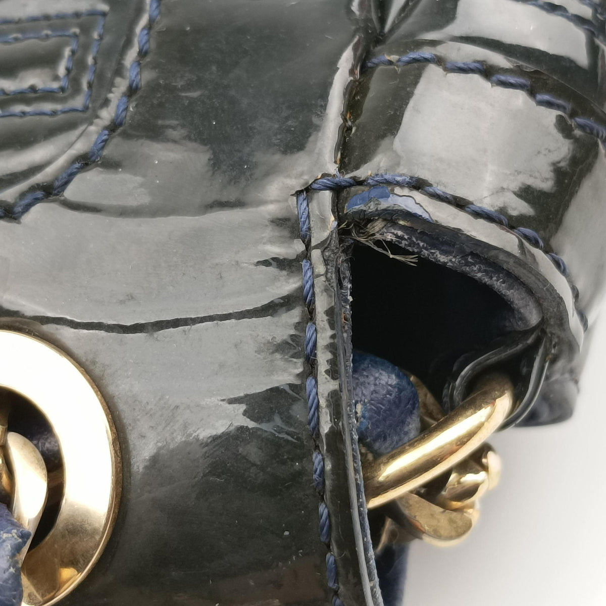 Couture quilted Black Patent Leather クチュール キルティング ブラック パテント