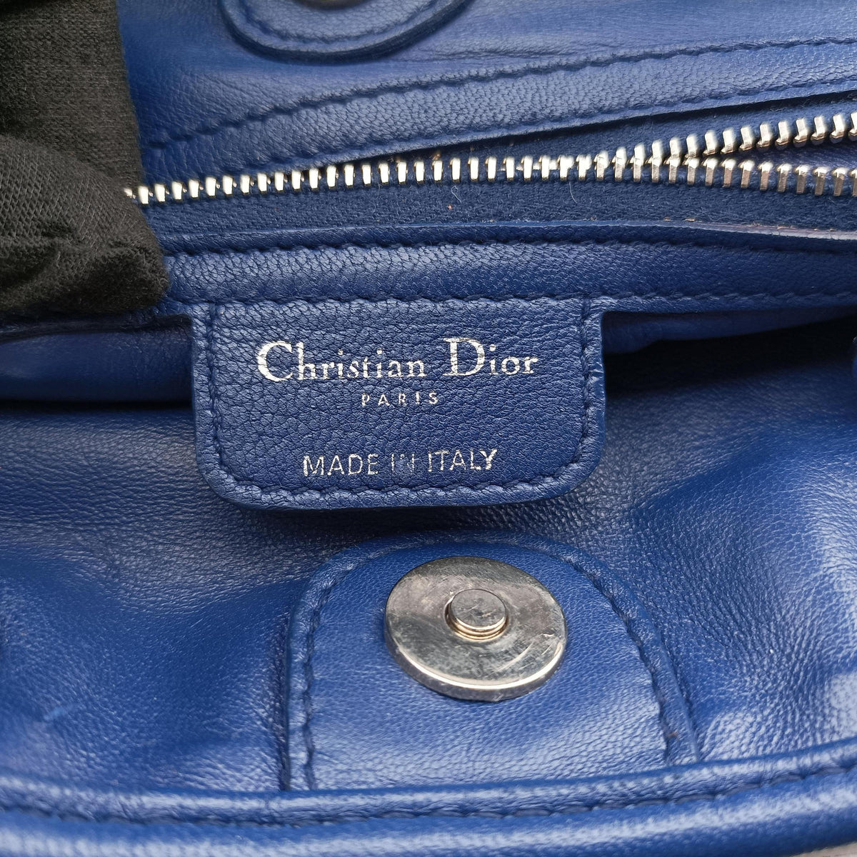 Soft Lady Dior Blue lambskin 06-RU-0098ソフト レディディオール ブルー ラムスキン 06-RU-0098