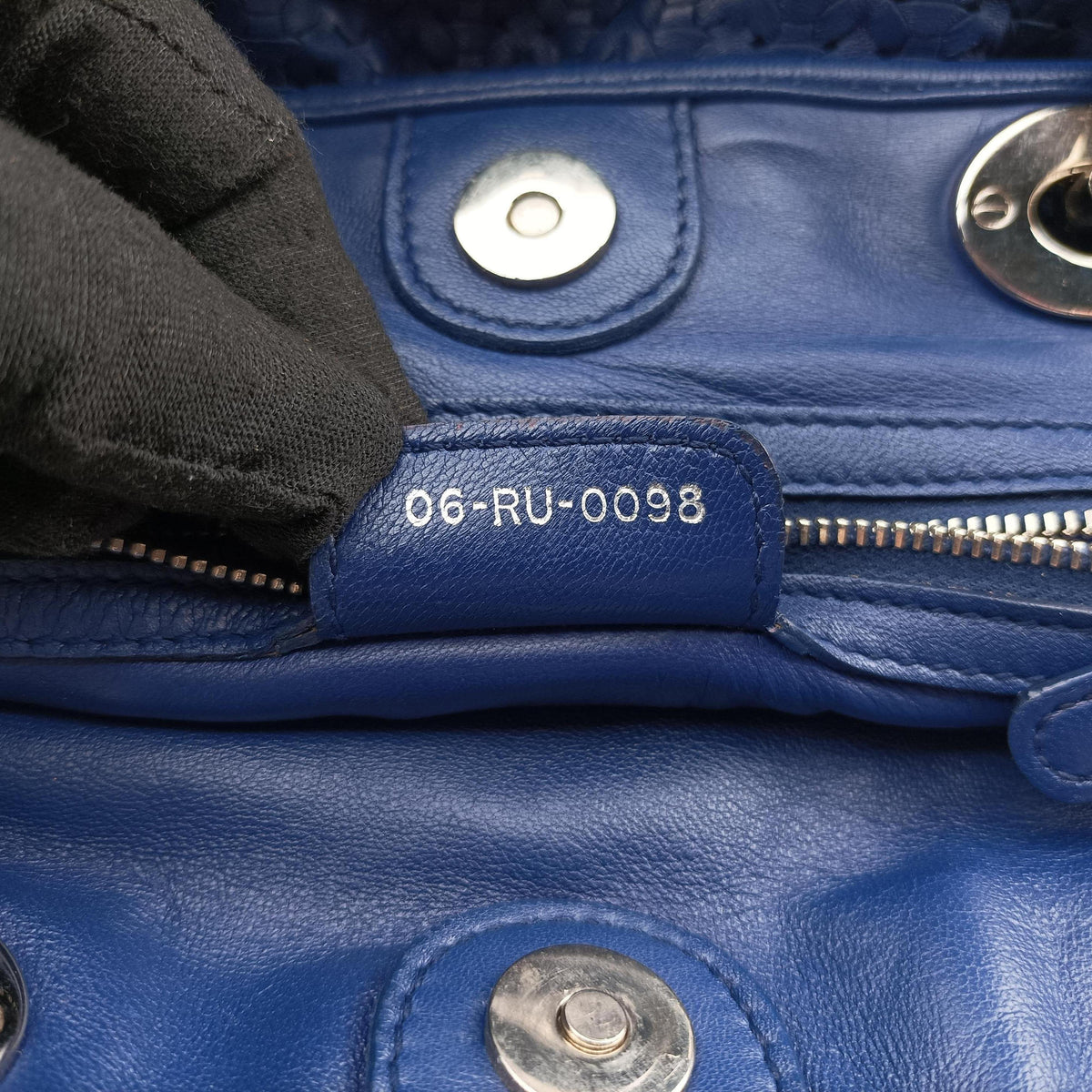 Soft Lady Dior Blue lambskin 06-RU-0098ソフト レディディオール ブルー ラムスキン 06-RU-0098