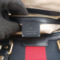 Sherry Line navy×red×beige canvas×leather 247205 H015234011シェリーライン ネイビー×レッド×ベージュ キャンバス×レザー 247205 H015234011