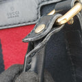 Sherry Line navy×red×beige canvas×leather 247205 H015234011シェリーライン ネイビー×レッド×ベージュ キャンバス×レザー 247205 H015234011