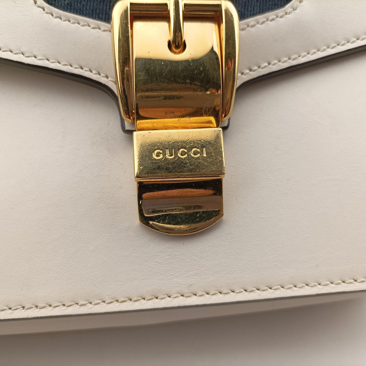Sylvie White Leather 421882 E025755150シルヴィ ホワイト レザー 421882 E025755150