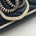 GG Marmont White×blue Leather 574969 GGマーモント ホワイト×ブルー レザー 574969