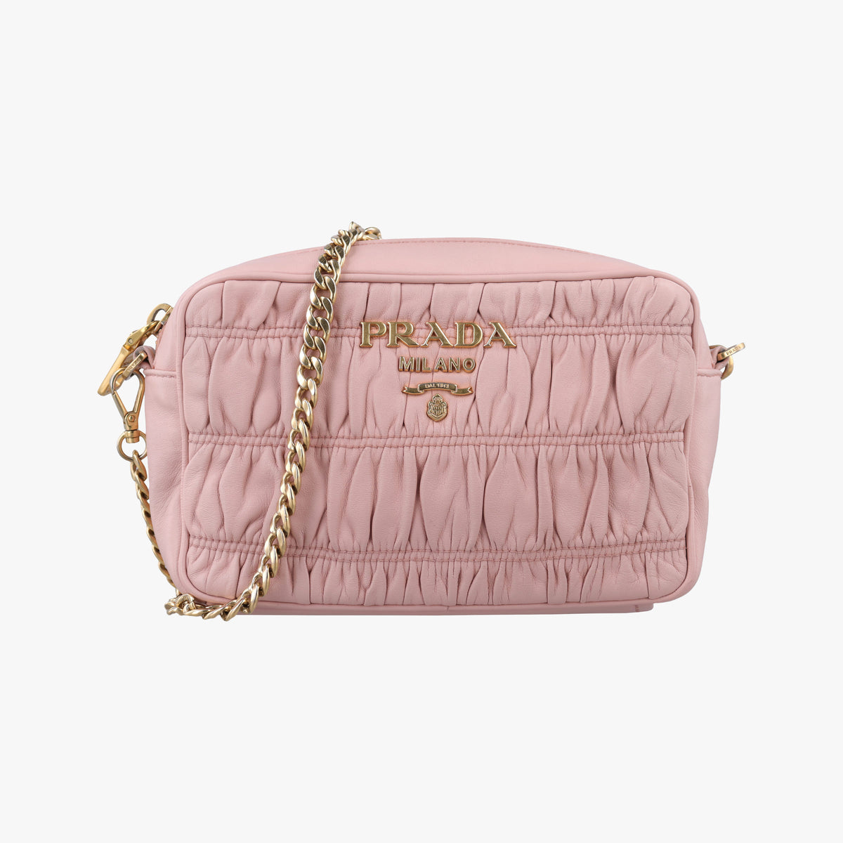 Gaufre Pink lambskin 1BH112 197ギャザー ピンク ラムスキン 1BH112 197