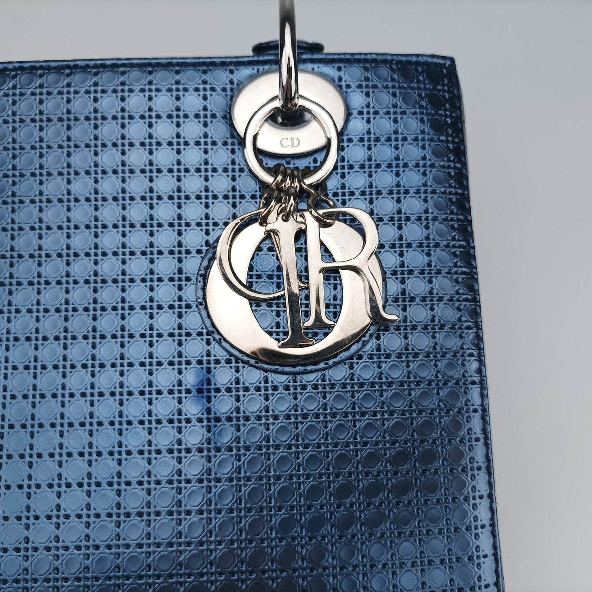 Lady Dior Blue Enamel 16-BO-0136レディーディオール ブルー エナメル 16-BO-0136