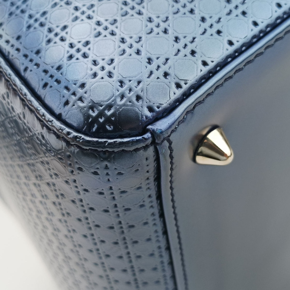 Lady Dior Blue Enamel 16-BO-0136レディーディオール ブルー エナメル 16-BO-0136