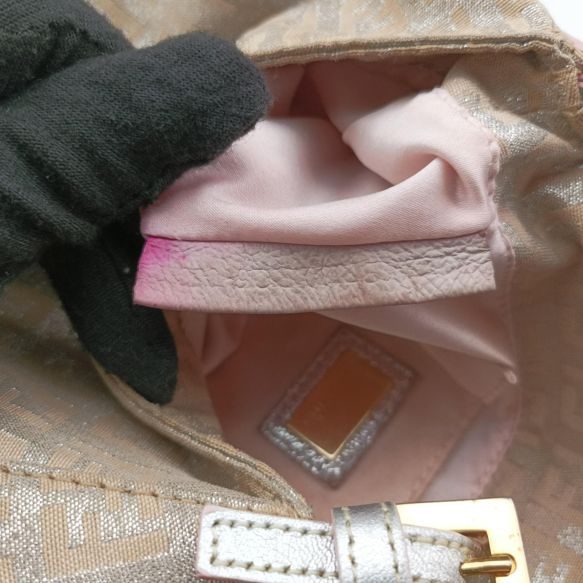 Baguette Beige canvas 8BR180 Lot number unknownバケット ベージュ キャンバス 8BR180 製番不明