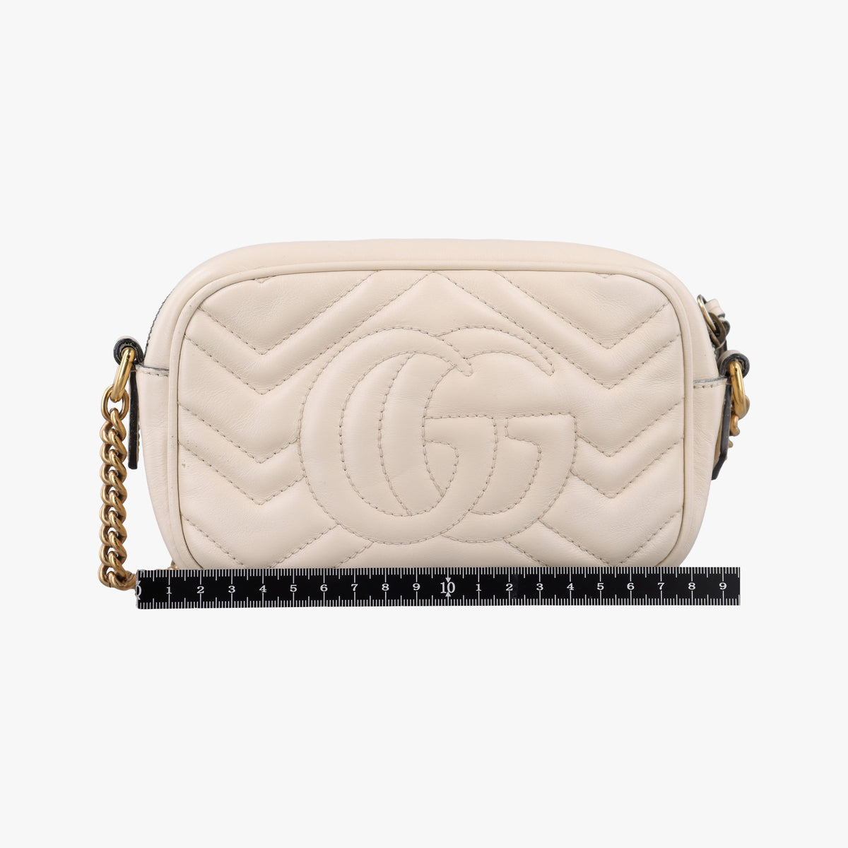 GG Marmont White Leather 448065 A020339018GGマーモント ホワイト レザー 448065 A020339018