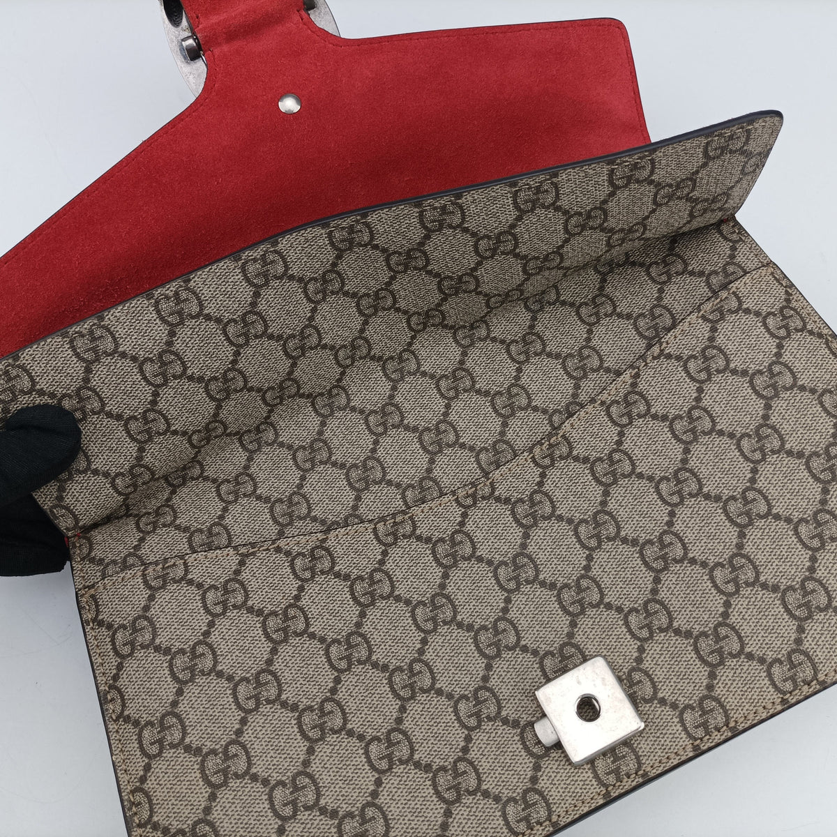 Dionysus beige×red PVC coated canvas × suede 400249 B028909972ディオニュソス ベージュ×レッド PVCコーティングキャンバス × スエード 400249 B028909972