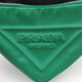 triangle embossed logo Green Leather 1BH190 7/Dトライアングル エンボスロゴ グリーン レザー 1BH190 7/D