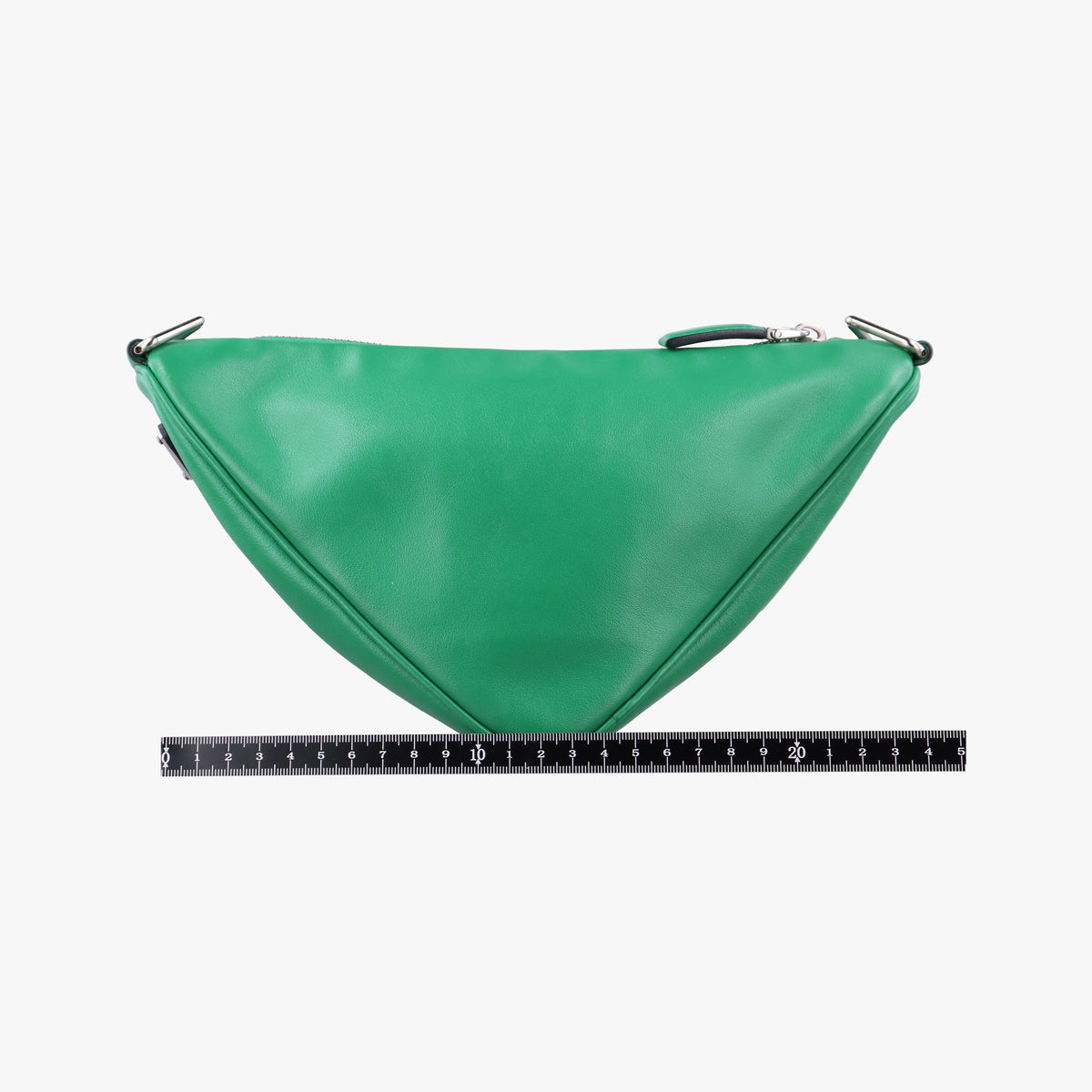 triangle embossed logo Green Leather 1BH190 7/Dトライアングル エンボスロゴ グリーン レザー 1BH190 7/D