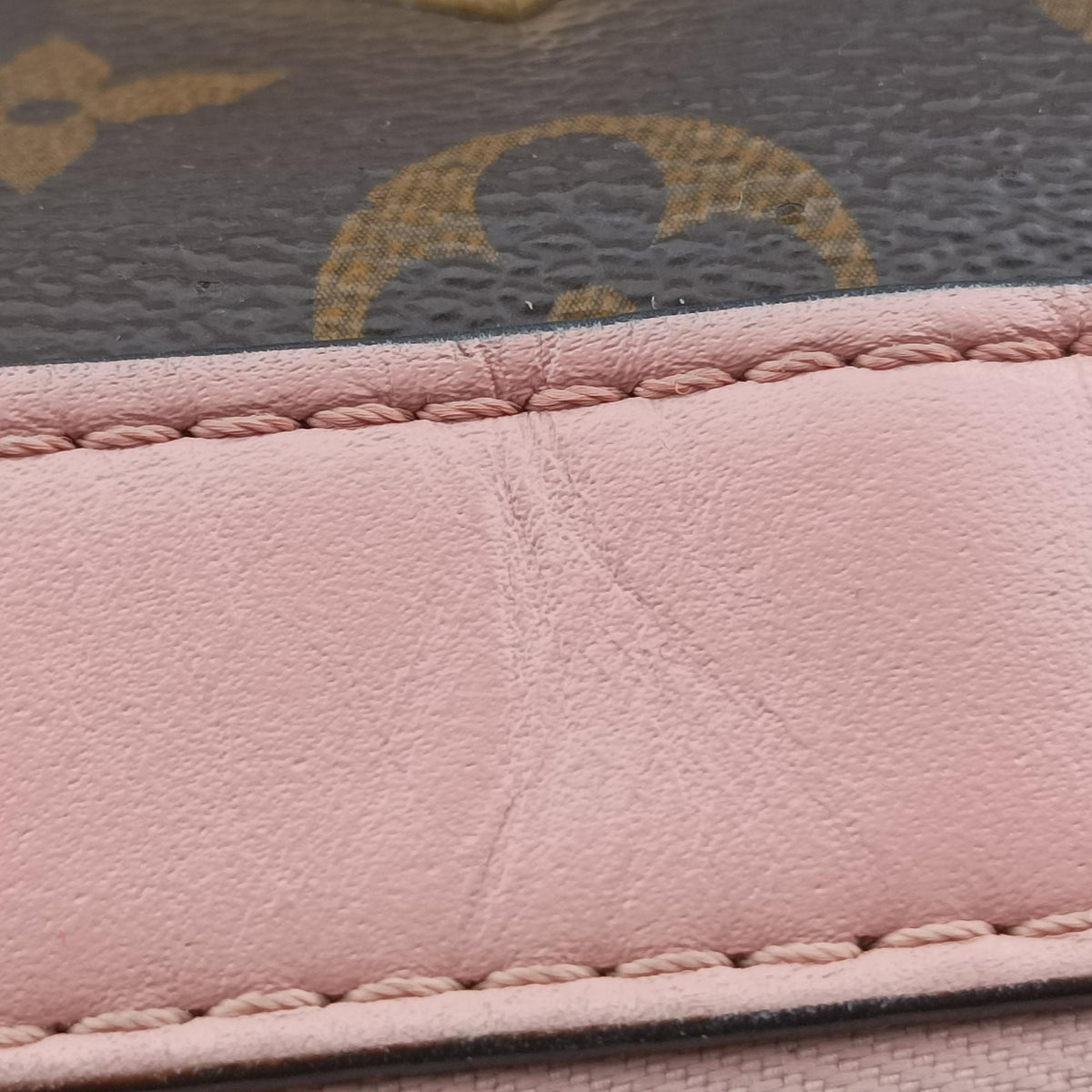Saintonge MARRON×ROSE POUDRE Monogram Canvas×calf leather M44442 CA0119サントンジュ マロン×ローズ プードル モノグラムキャンバス×カーフレザー M44442 CA0119