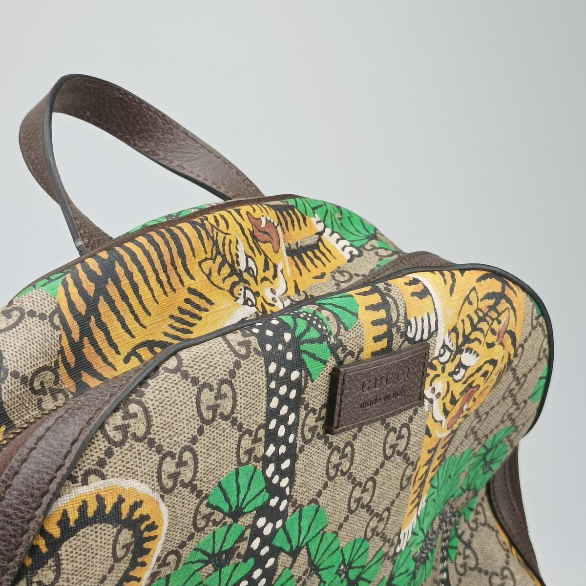 GG Supreme Bengal Beige×Multicolour PVC coated canvas×Leather 428027 I021463426GGスプリーム ベンガル ベージュ×マルチカラー PVCコーティングキャンバス×レザー 428027 I021463426