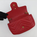 GG Marmont Red Leather 476433 GGマーモント レッド レザー 476433