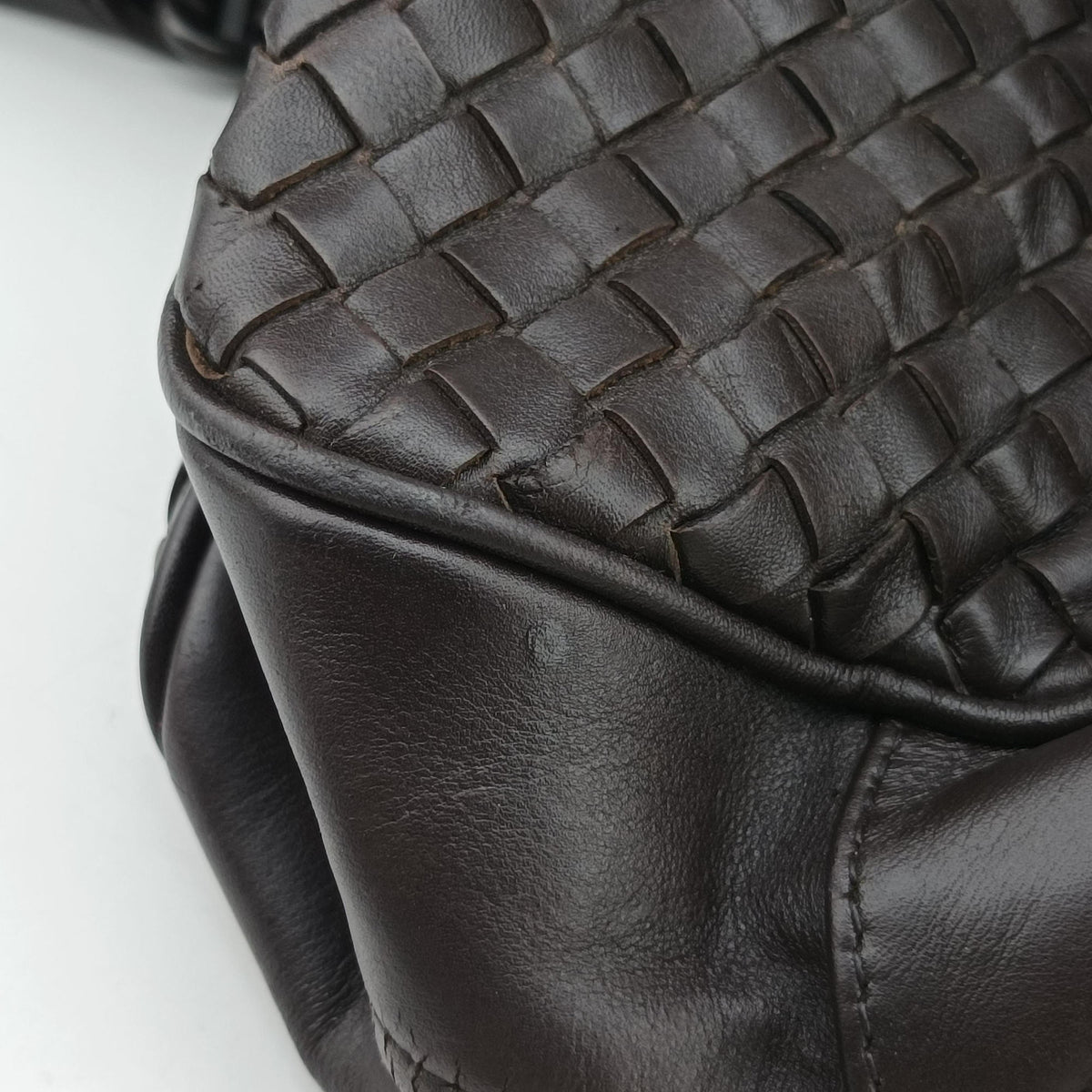 Intrecciato Briefcase Brown lambskin B00958534Eイントレチャート ブリーフケース ブラウン ラムスキン B00958534E
