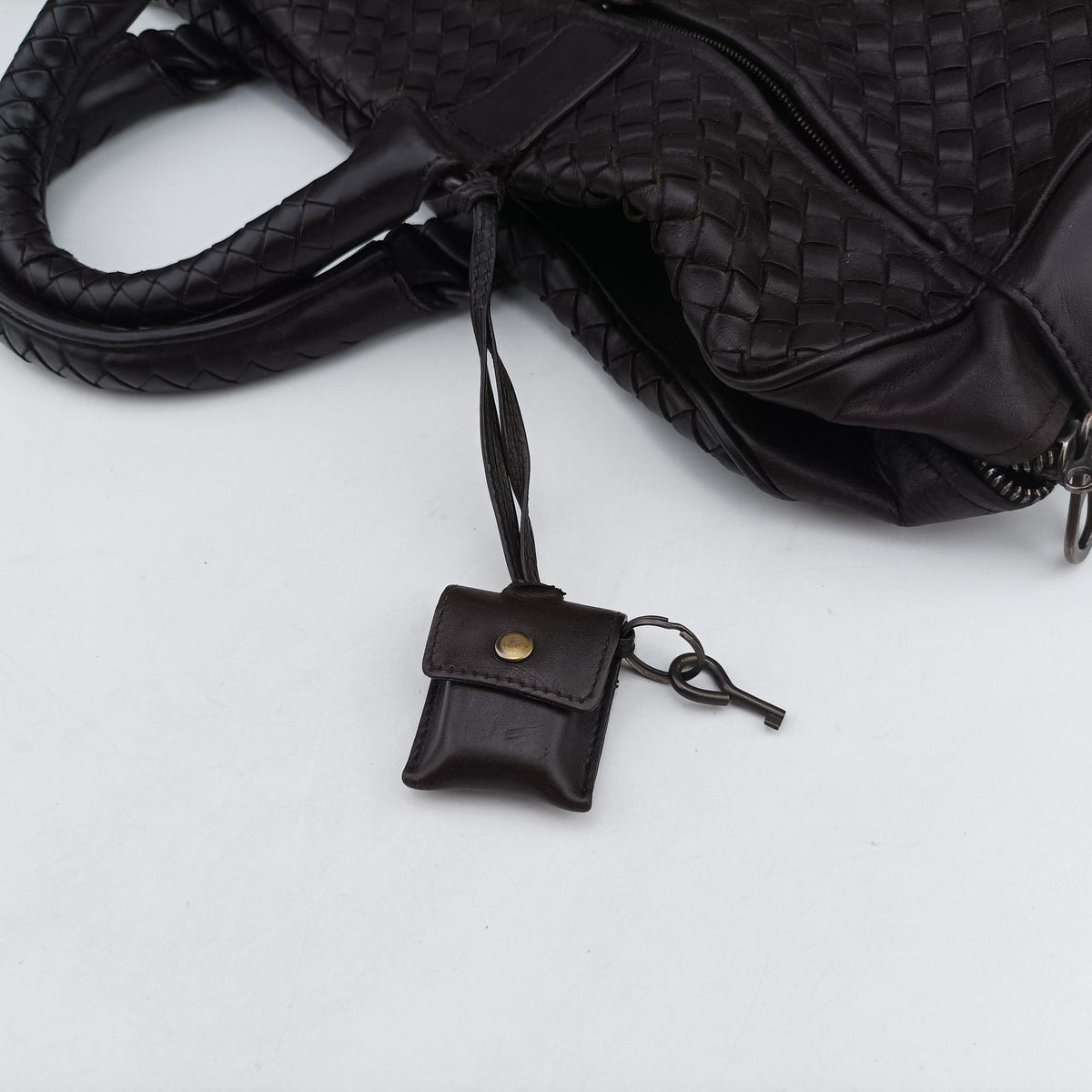 Intrecciato Briefcase Brown lambskin B00958534Eイントレチャート ブリーフケース ブラウン ラムスキン B00958534E