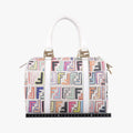 Zucca Boston White x Multicolor PVC coated canvas 8BL068 2305/8BL068/BBP/099ズッカ ボストン ホワイト x マルチカラー PVCコーティングキャンバス 8BL068 2305/8BL068/BBP/099