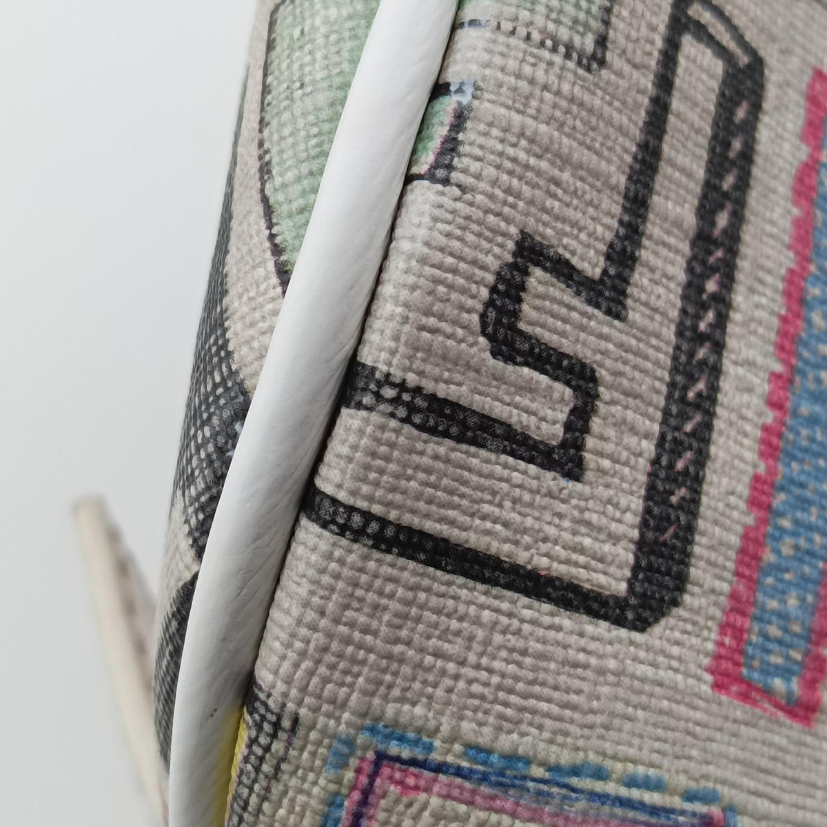 Zucca Boston White x Multicolor PVC coated canvas 8BL068 2305/8BL068/BBP/099ズッカ ボストン ホワイト x マルチカラー PVCコーティングキャンバス 8BL068 2305/8BL068/BBP/099