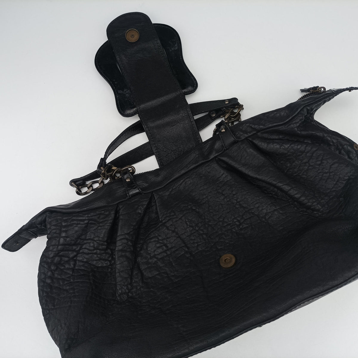 Borsa B Black Leather 8BL102 2415-8BL102-UP8-088ボルサ B ブラック レザー 8BL102 2415-8BL102-UP8-088