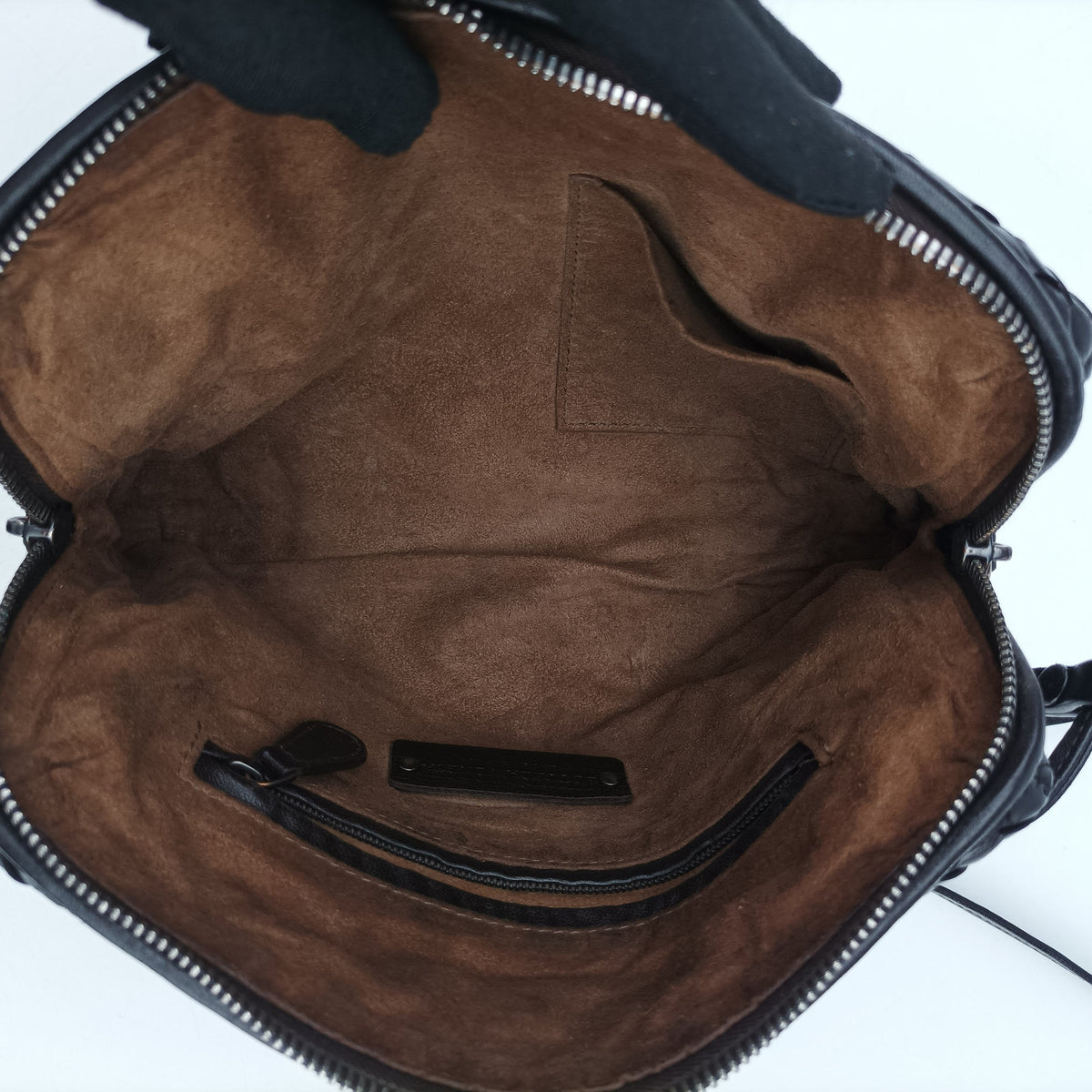 Nodini Intrecciato Brown Lambskin B070913370ノディーニ イントレチャート ブラウン ラムスキン B070913370